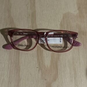 Jonas Paul Ryan Ruth Raspberry Eyeglasses Frame 44-15-125 NWT